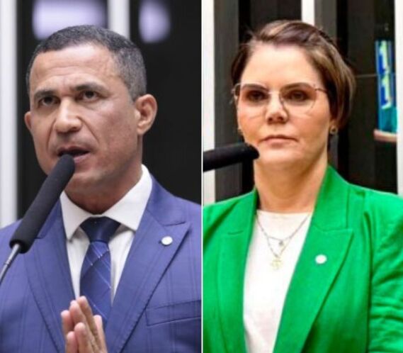 Os deputados federais, Coronéis Assis e Fernanda, ambos do PL. 