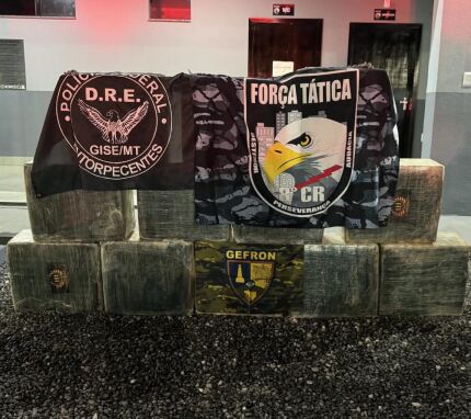 Polícia apreende 500 kg de cocaína após criminosos incendiarem avião em MT