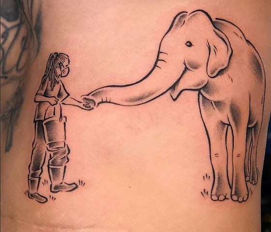 Homenagem ao elefante Sandro
