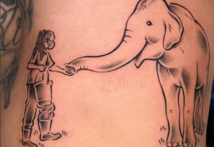 Homenagem ao elefante Sandro 