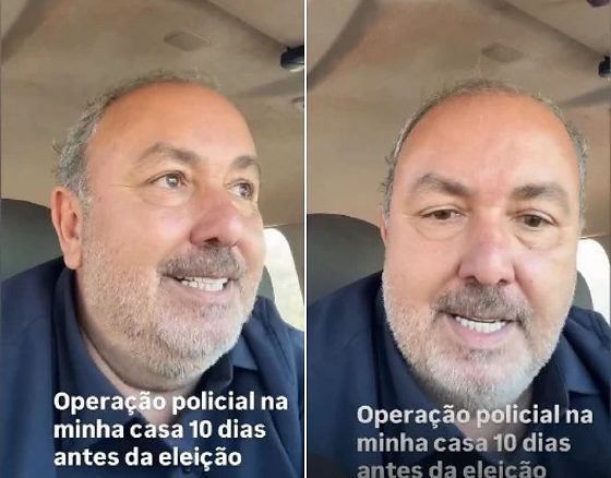 O candidato a deputado estadual e ex-prefeito de Pontes e Lacerda, Alcino Barcelos (PL).