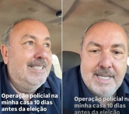 O candidato a deputado estadual e ex-prefeito de Pontes e Lacerda, Alcino Barcelos (PL). 