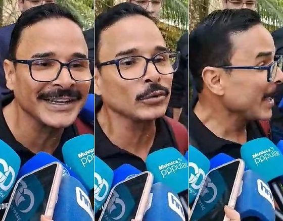 O candidato ao governo, Sargento Laudicério (Agir).