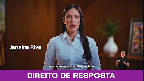 JANAINA RIVA DIREITO DE RESPOSTA