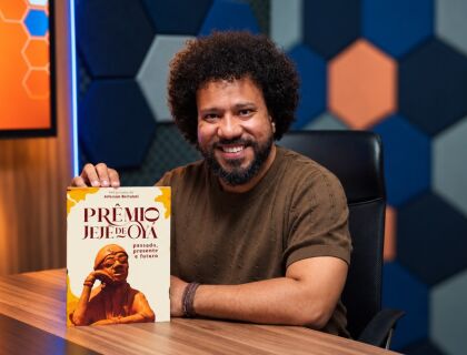O idealizador do Prêmio Jejé de Oyá, Jeferson Bertoloti. 