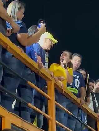 A prefeita de Várzea Grande, Flávia Moretti (PL), e o governador reeleito Otaviano Pivetta (Pivetta).