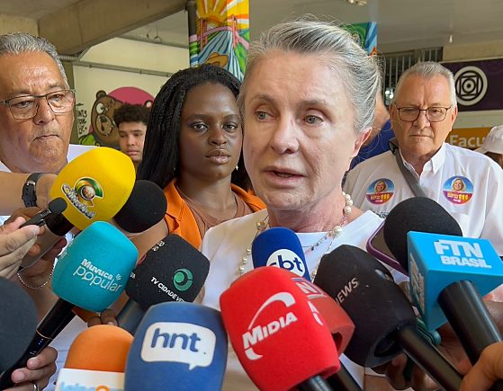 A candidata ao Senado, Margareth Buzetti (PP). 