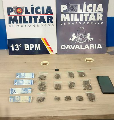 Jovem é preso com maconha em Lucas
