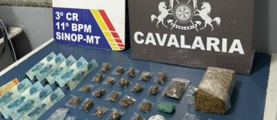Homem preso por tráfico em Cuiabá 