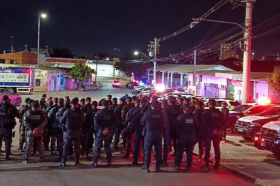 Mega operação da PM no pedregal