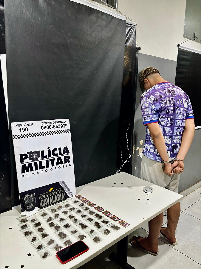 Adolescente é apreendido com maconha após tentativa de fuga em Várzea Grande