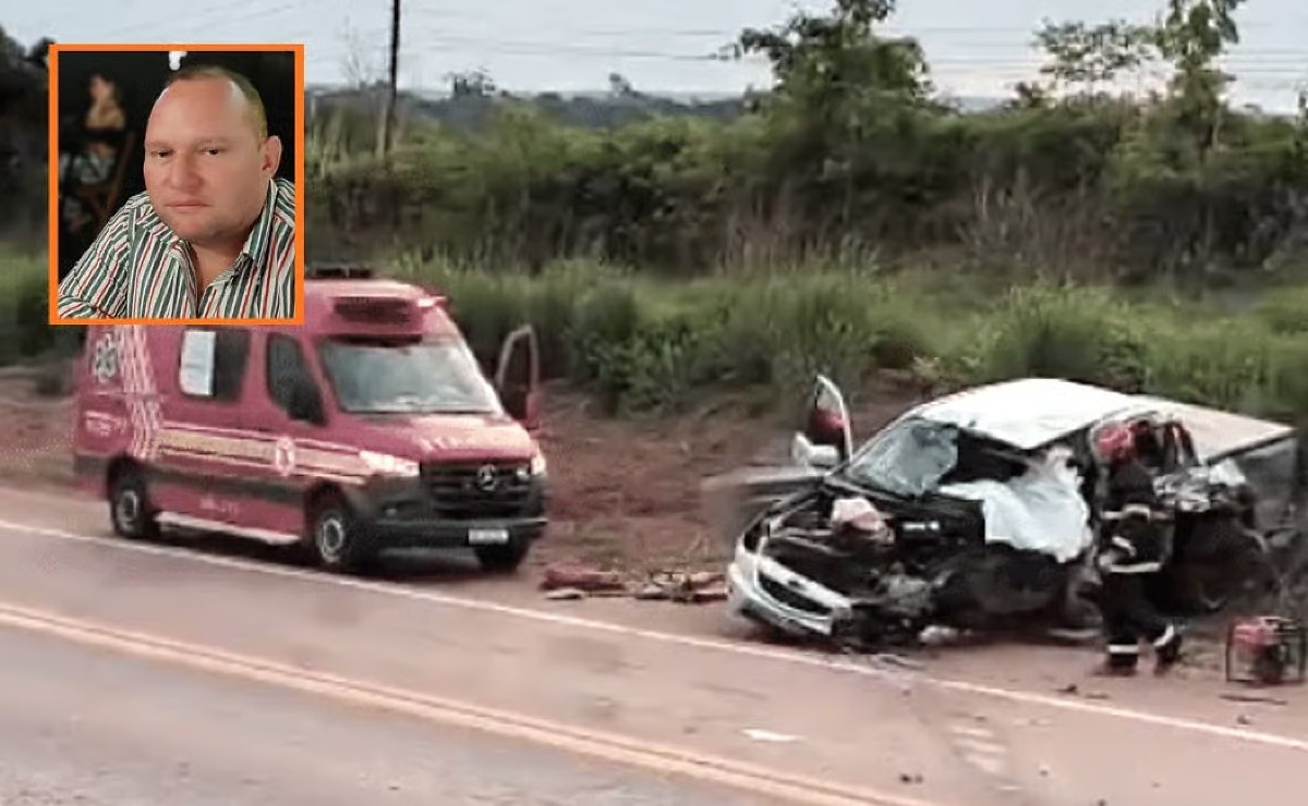 Empresário morre em colisão frontal com ônibus na BR-163 em Nova Santa Helena