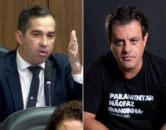 O vereador por Cuiabá, Tenente Coronel Dias (Cidadania), e o presidente do Missão em MT, Rafael Millas.