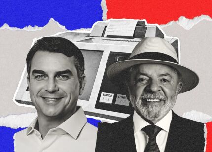 Flávio Bolsonaro e Lula