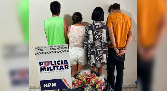 Grupo ligado ao CV preso flagrados dando doce para crianças