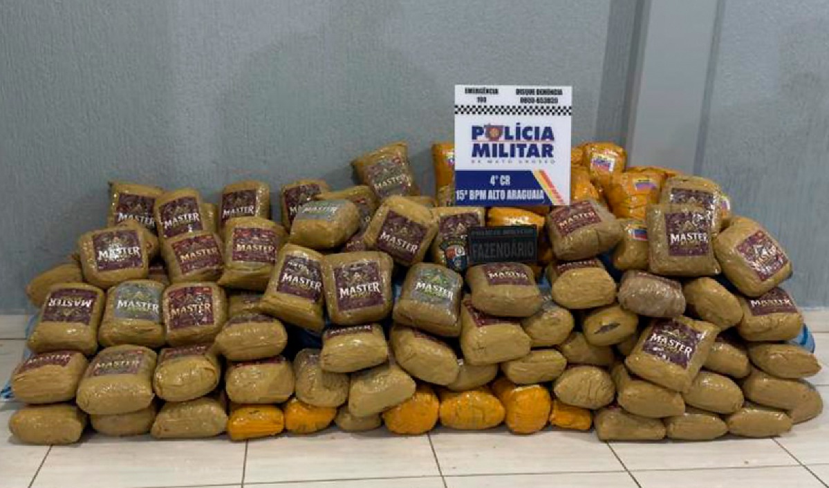 Homem é preso com 202 kg de super maconha em Alto Araguaia, MT