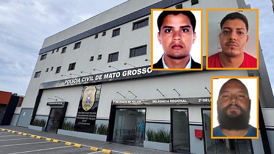 Ênio Martimiano da Cunha Júnior, Gleison Corrêa dos Santos e Geison dos Santos Nascimento 