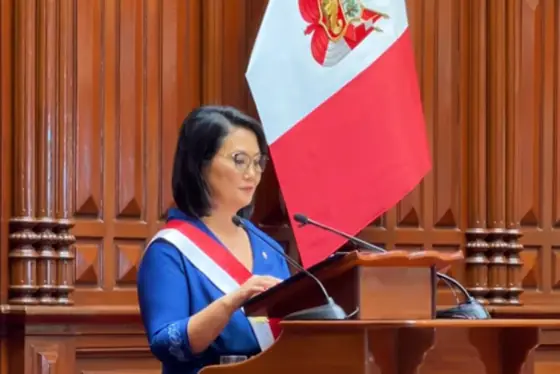 A presidente do Peru, Keiko Fujimori