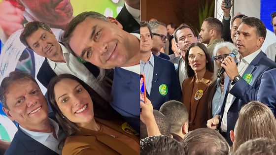 JANAINA RIVA E FLÁVIO BOLSONARO