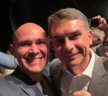 ABILIO BRUNINI E FLÁVIO BOLSONARO