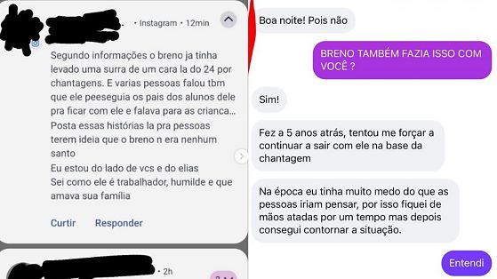 Prints de ágina do caso Elias
