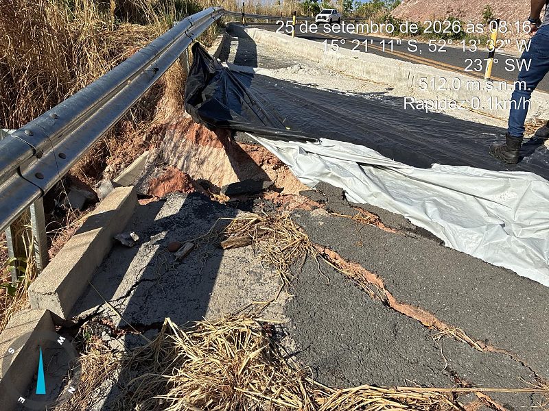 Prefeito de Barra do Garças decreta calamidade por deslizamentos na MT-107