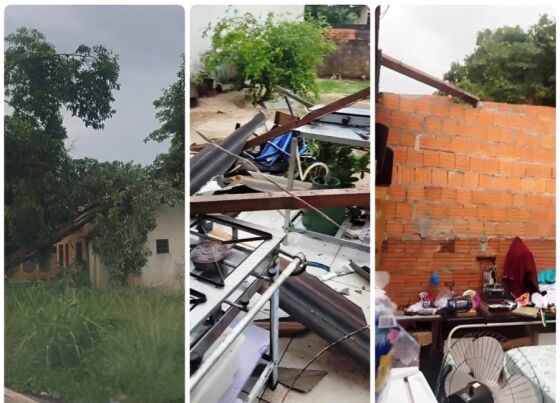 Rosário Oeste decreta situação de emergência após temporal de mais de 40 minutos 