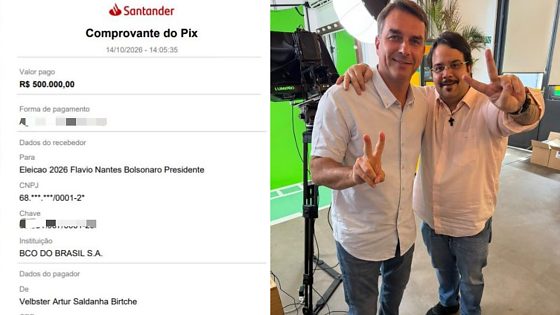 ARTUR BIRTCHE E FLÁVIO BOLSONARO