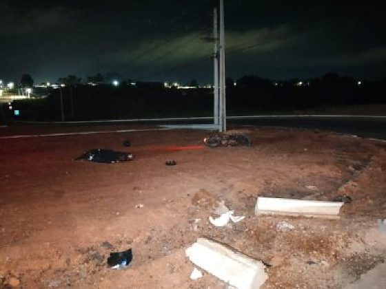 Dois morrem em acidente com moto em rotatória da MT-208
