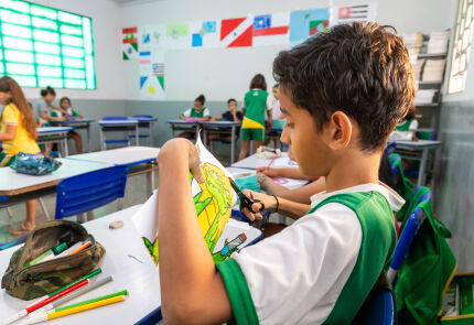 Escola municipal de Cuiabá, estudantes