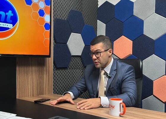 O juiz Ramon Botelho,  candidato à presidência da AMAM (Associação Mato-grossense de Magistrados), no HNT Entrevista.