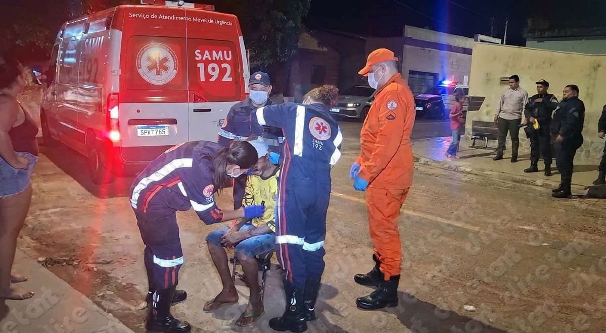 Homem é preso após agredir vizinho com rastelo em Rondonópolis, MT