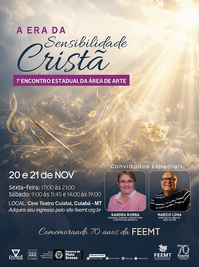 Federação Espírita promove encontro de arte e fé em Cuiabá