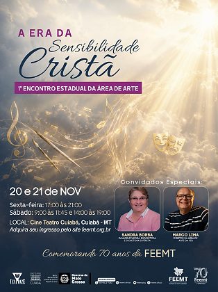 Federação Espírita celebra 70 anos com encontro que une arte e fé em Cuiabá