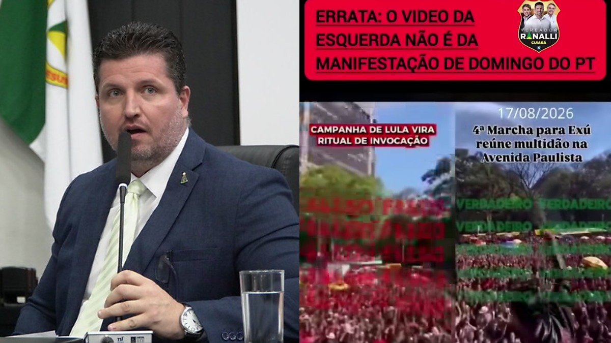 Ranalli é denunciado após publicar vídeo falso que associa PT a ritual satânico