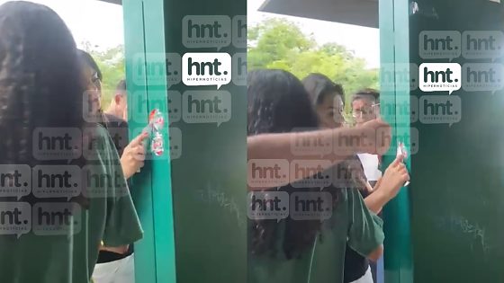 MANIFESTANTE COM FACA NA UFMT