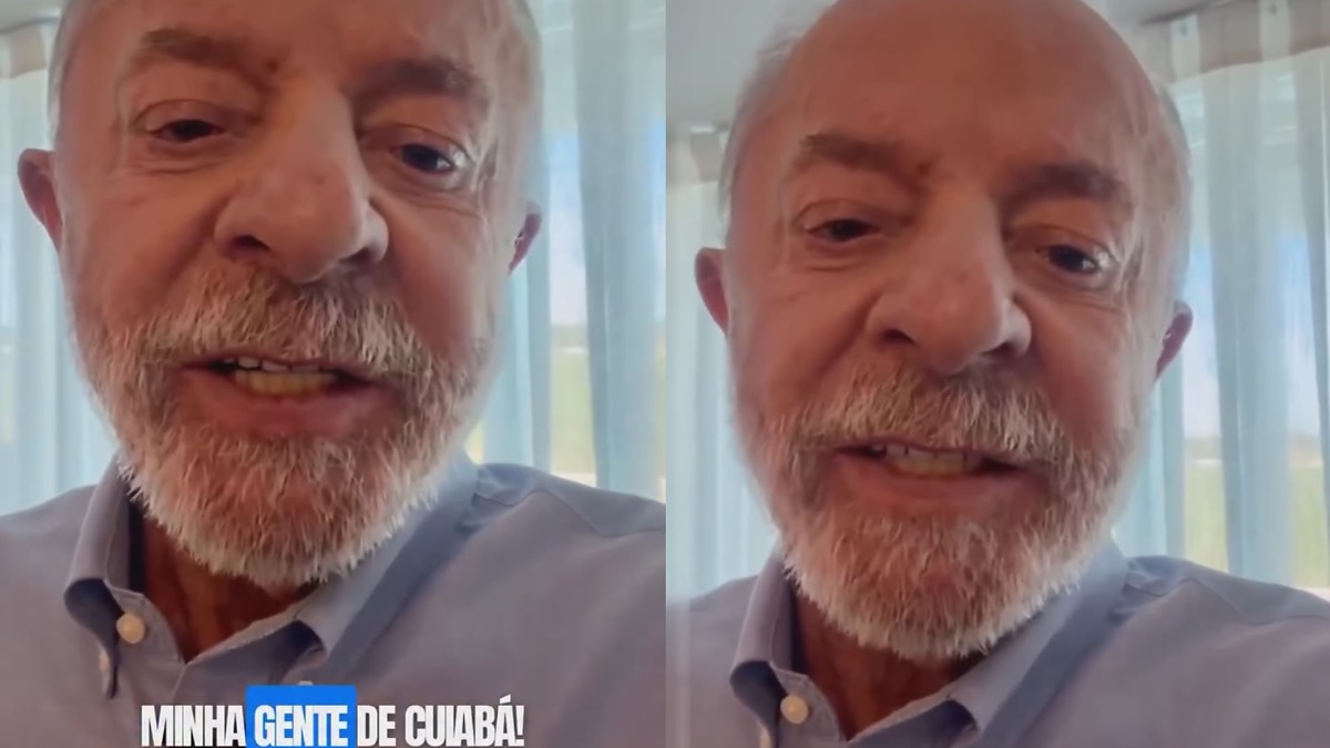 Lula grava vídeo para eleitores de Cuiabá e critica Flávio Bolsonaro