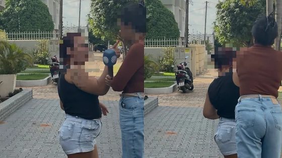 Mulher xinga e agride apresentadora de TV afiliada da Record em MT durante reportagem