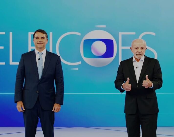 Lula e Flávio Bolsonaro