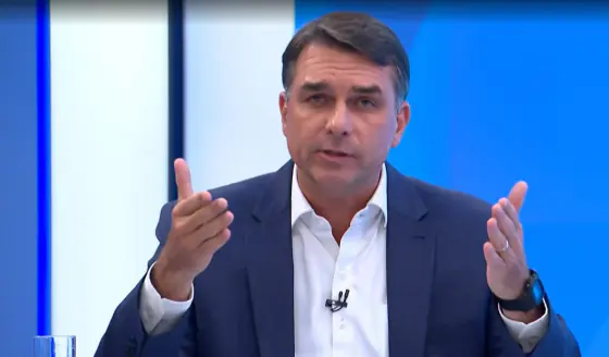 Flávio Bolsonaro na Globo