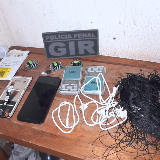 Polícia Penal apreende celular, placas de roteador e balanças em presídio de VG