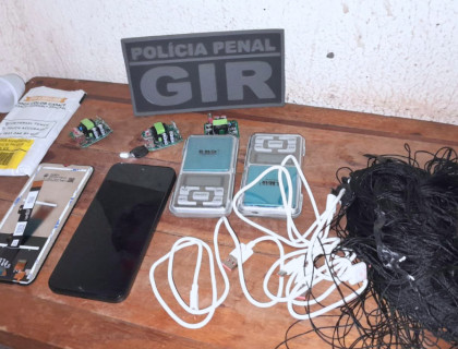 Polícia Penal apreende celular, placas de roteador e balanças em presídio de VG